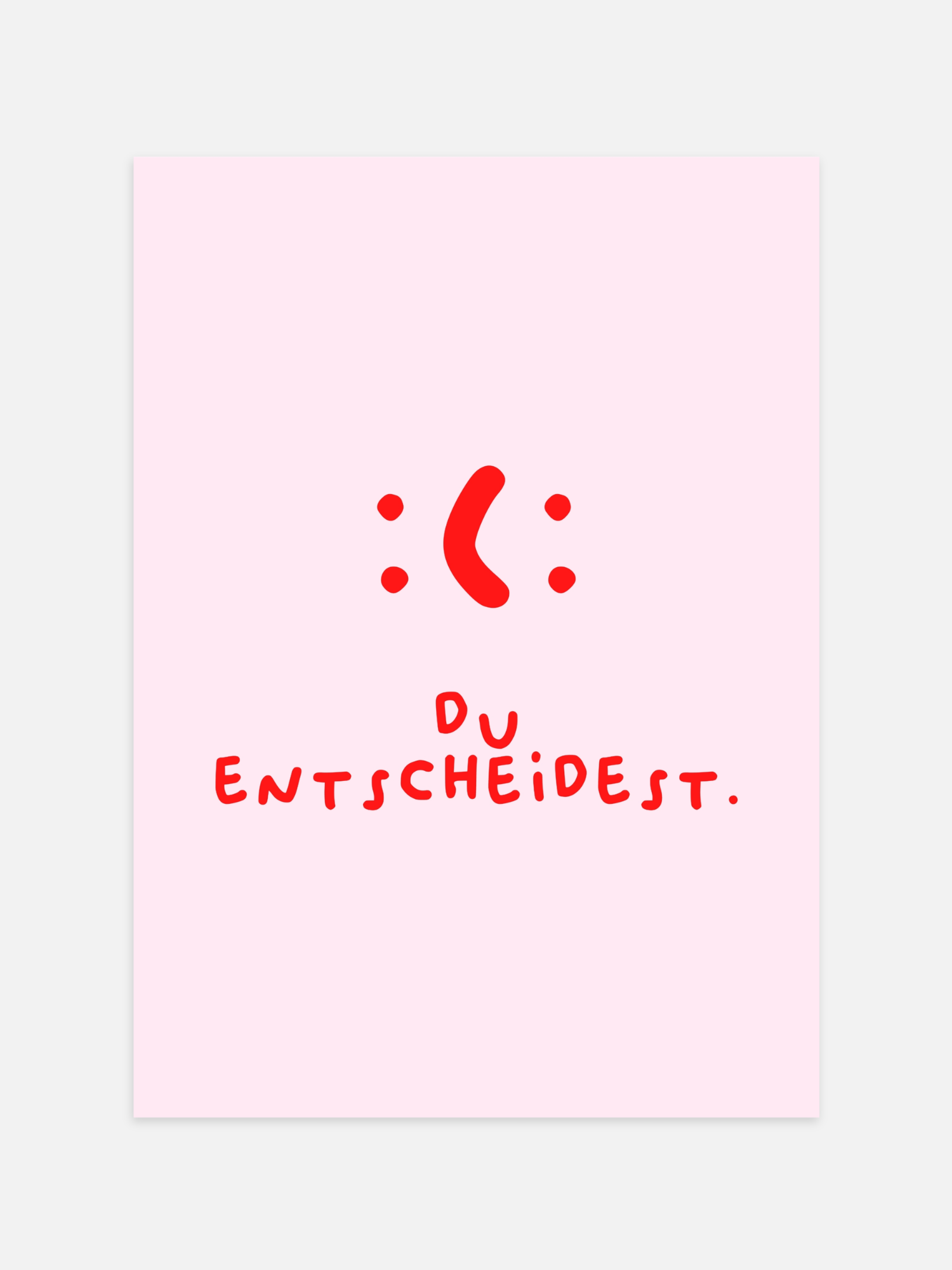 Du Entscheidest Poster