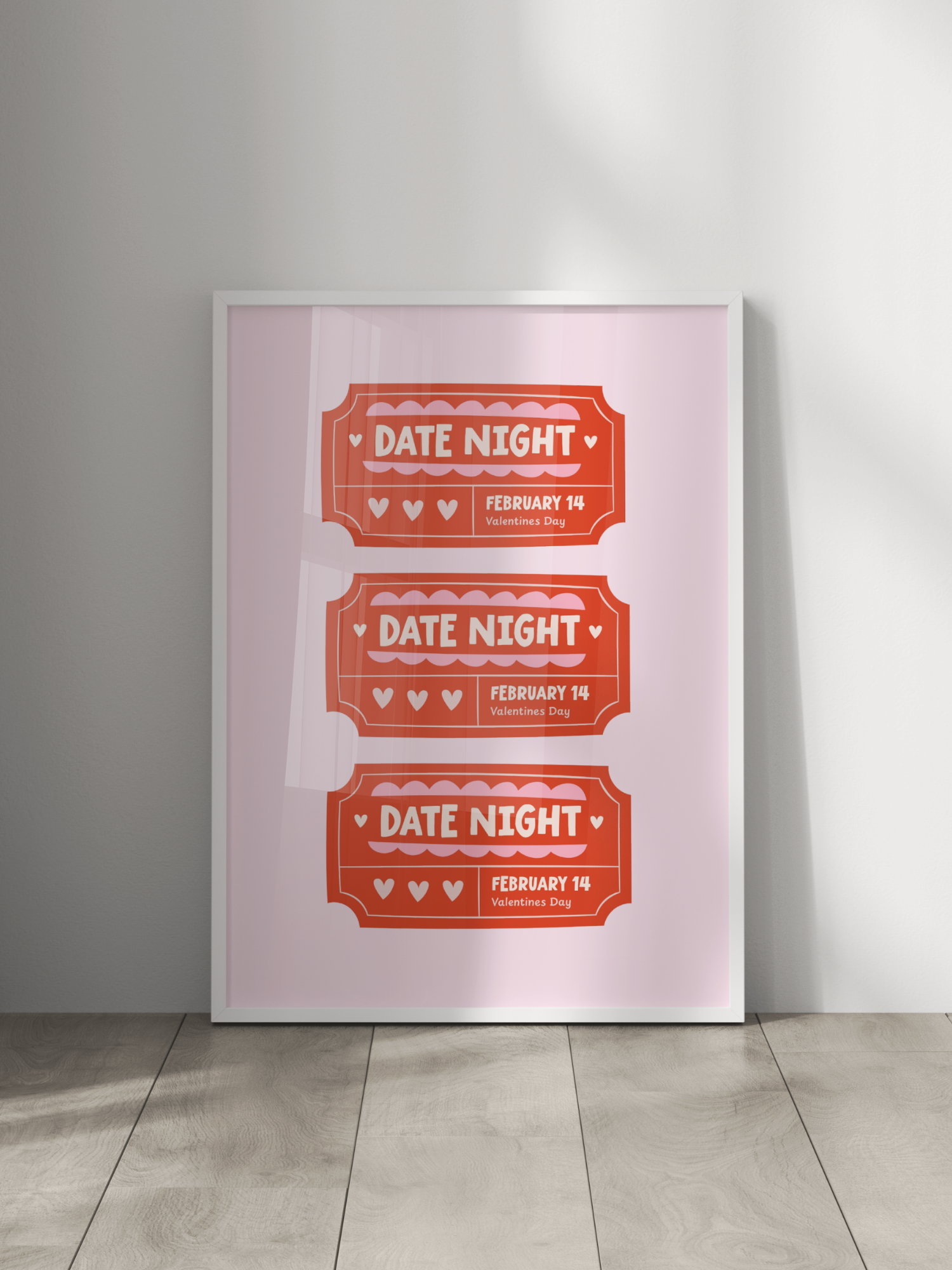 Date Night Ticket Poster