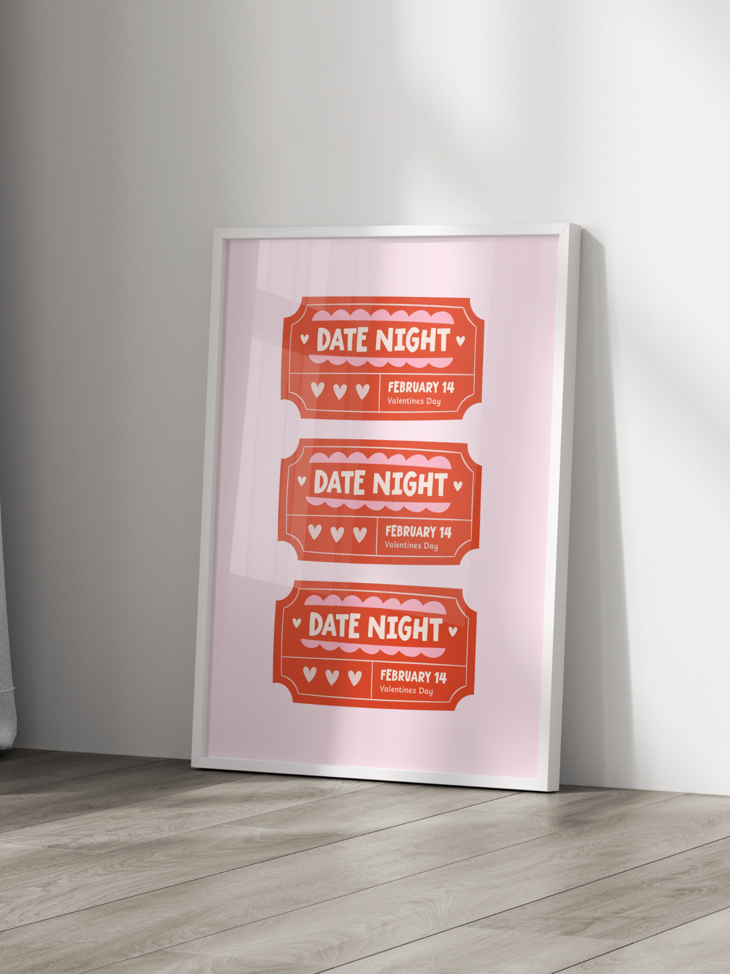 Date Night Ticket Poster