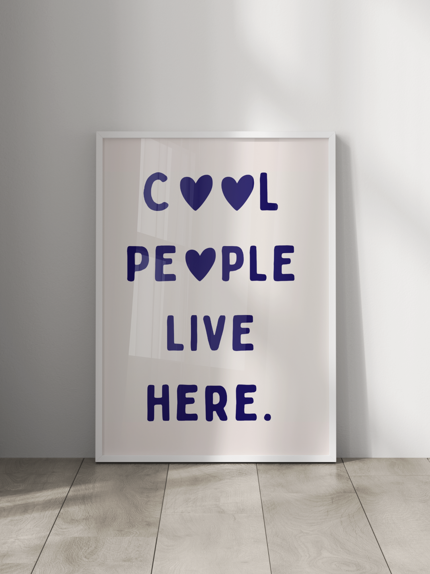 Cool People Live Here Poster
