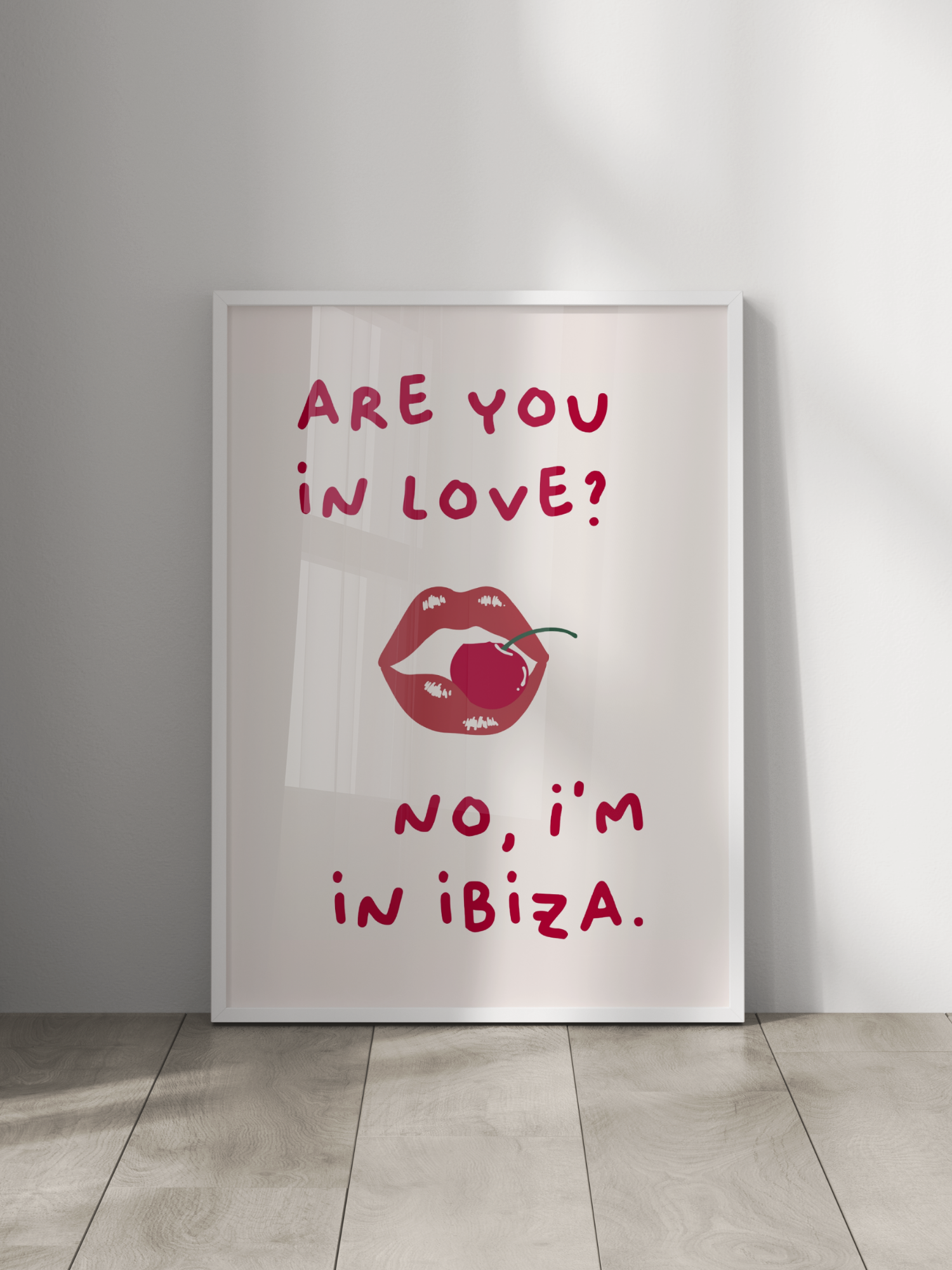 I'm In Ibiza Poster