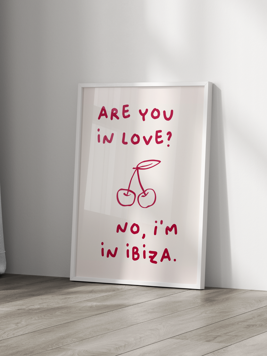 I'm In Ibiza Poster