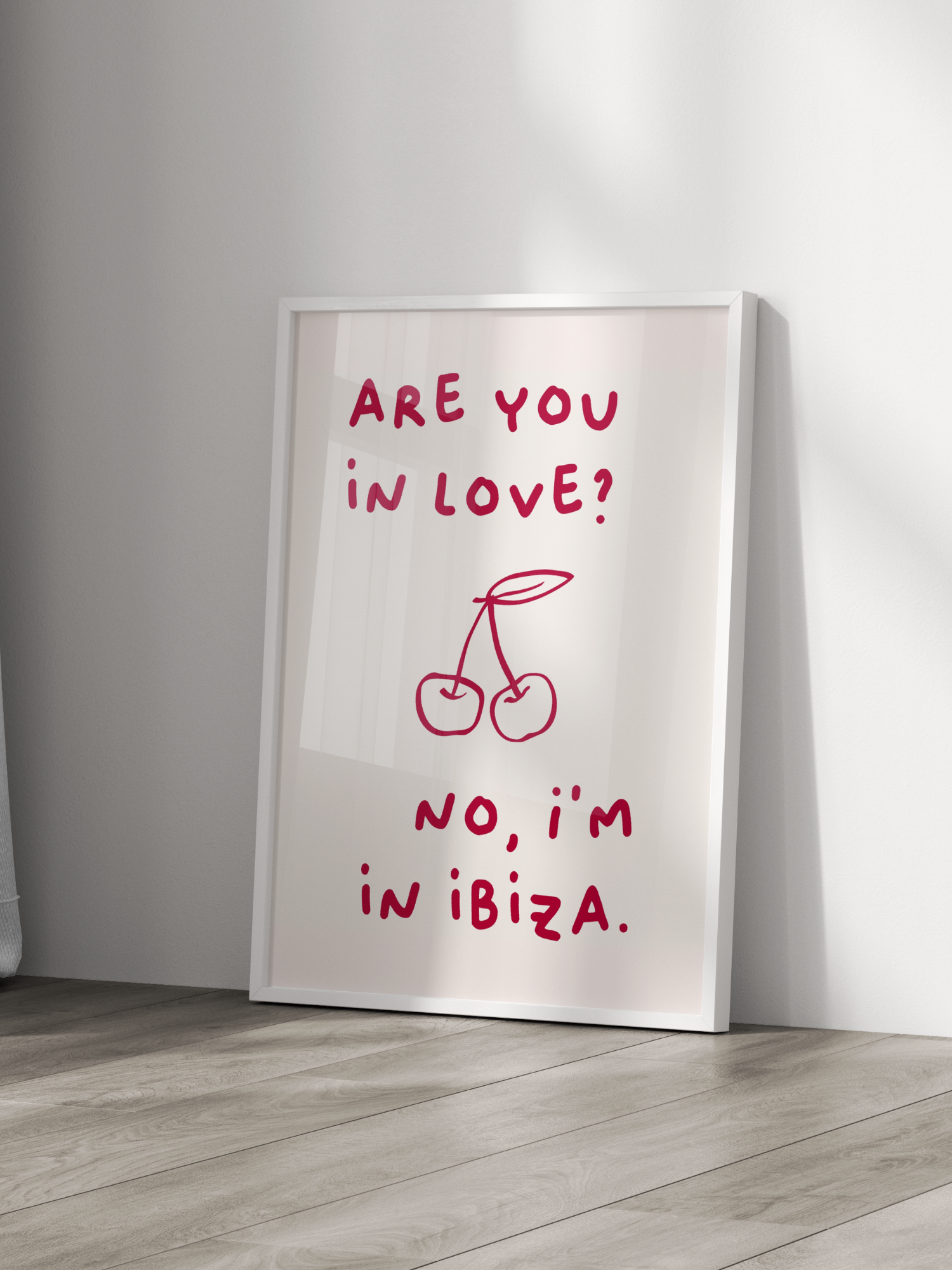 I'm In Ibiza Poster