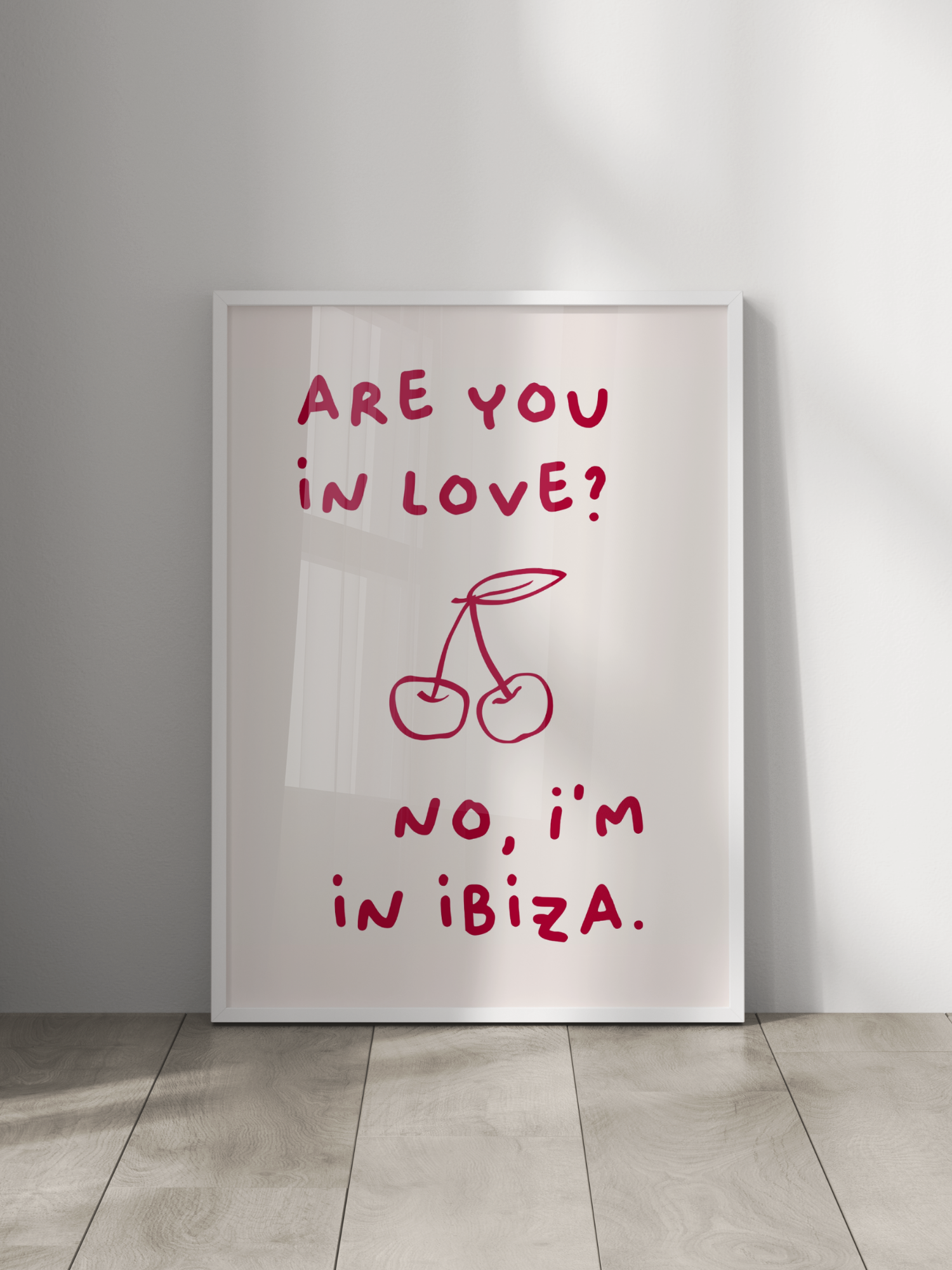 I'm In Ibiza Poster