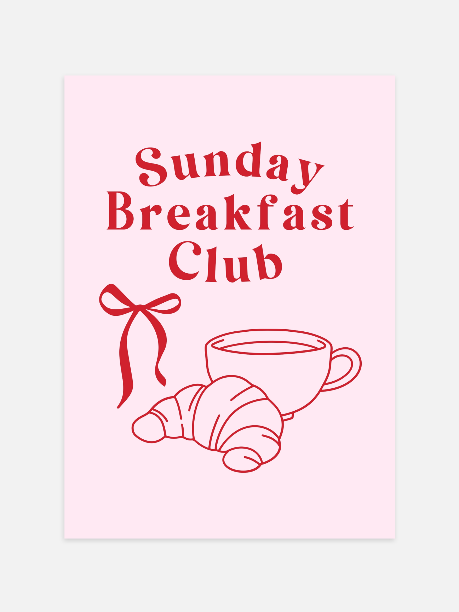 Sunday Breakfast Club Poster