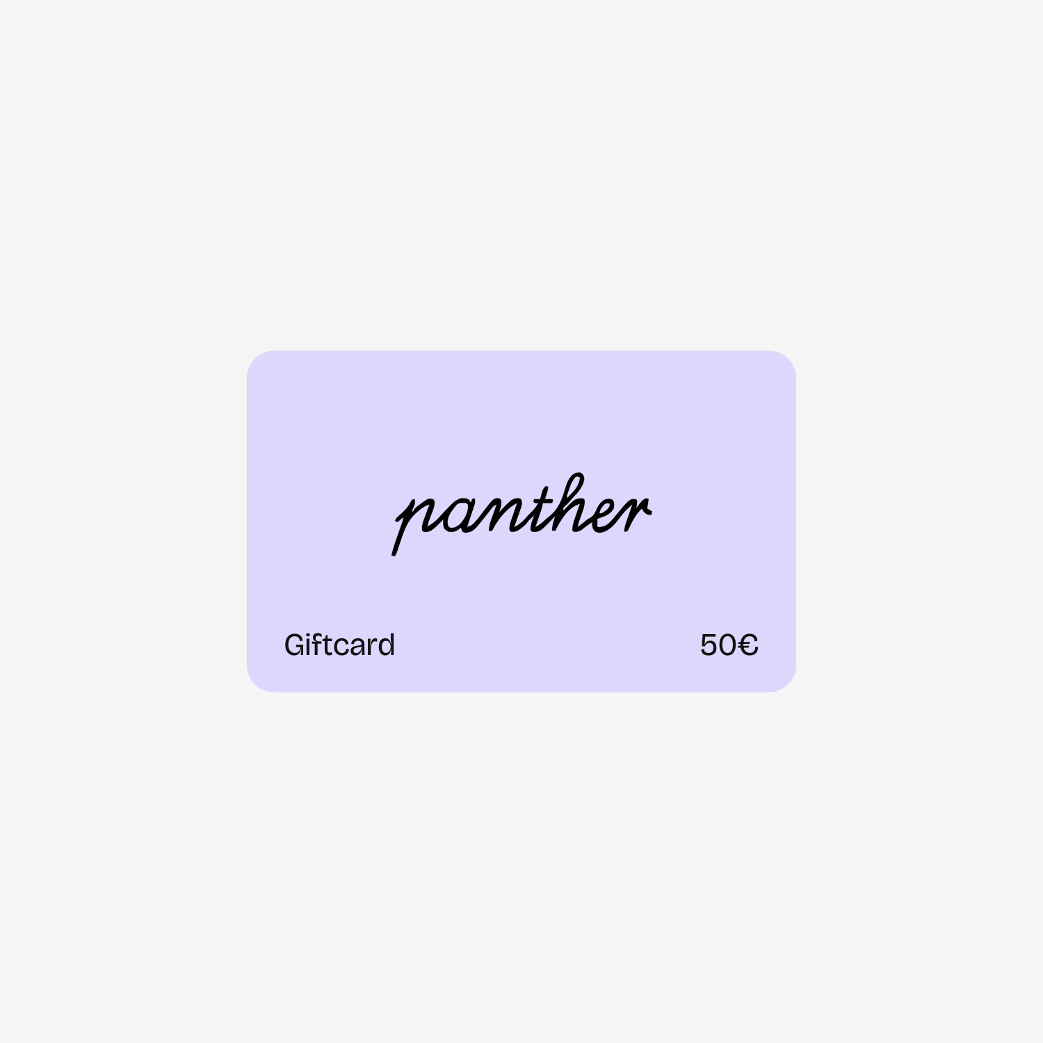 Panther Posters Gift Card