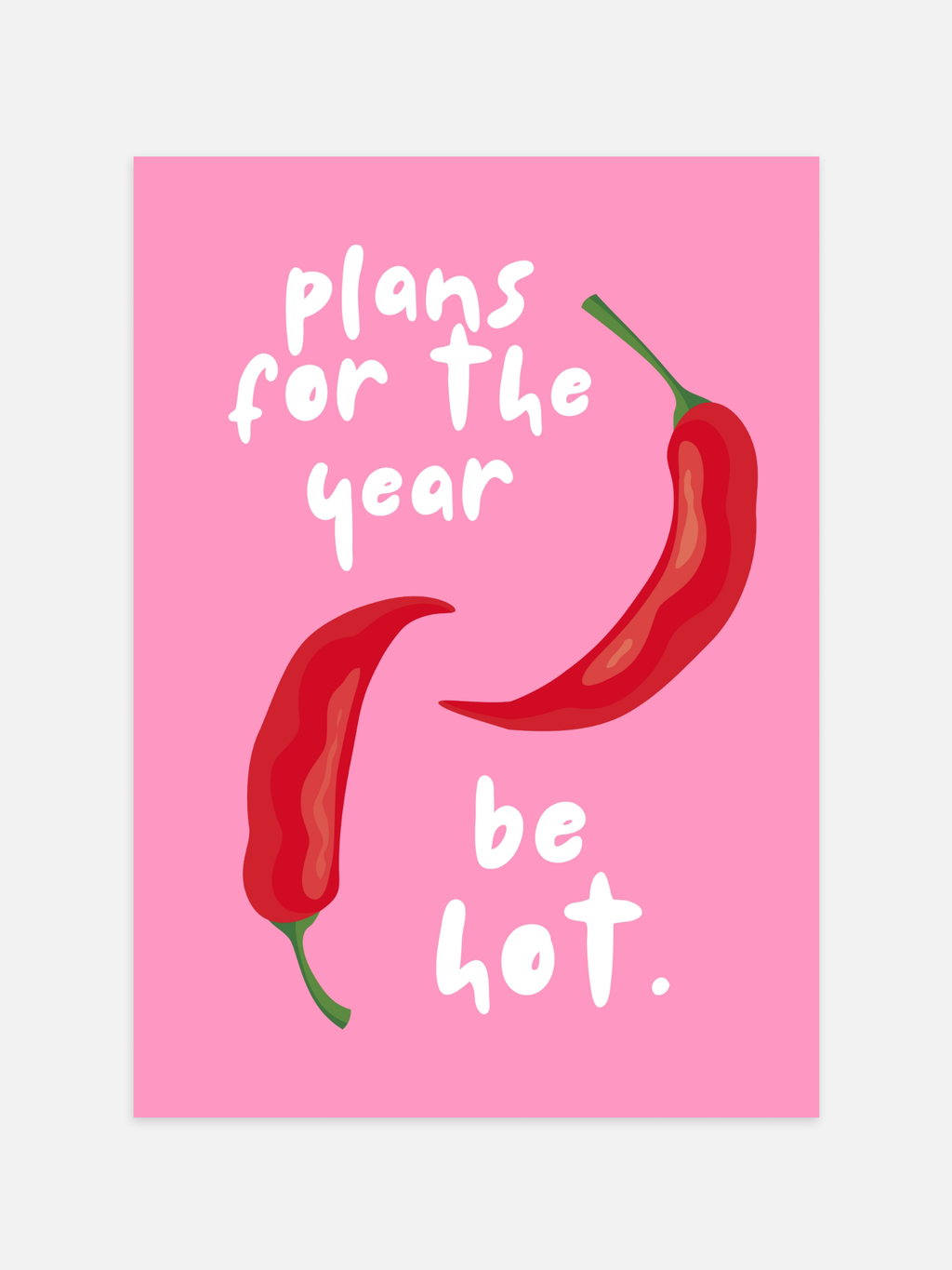 Plans For The Year Be Hot Poster
