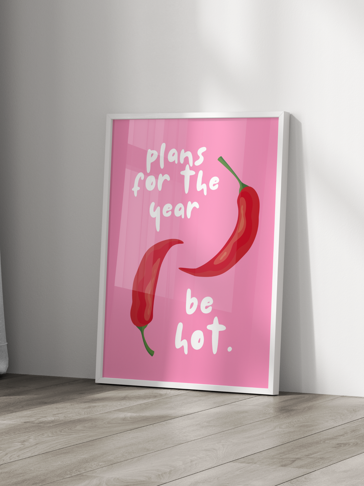 Plans For The Year Be Hot Poster
