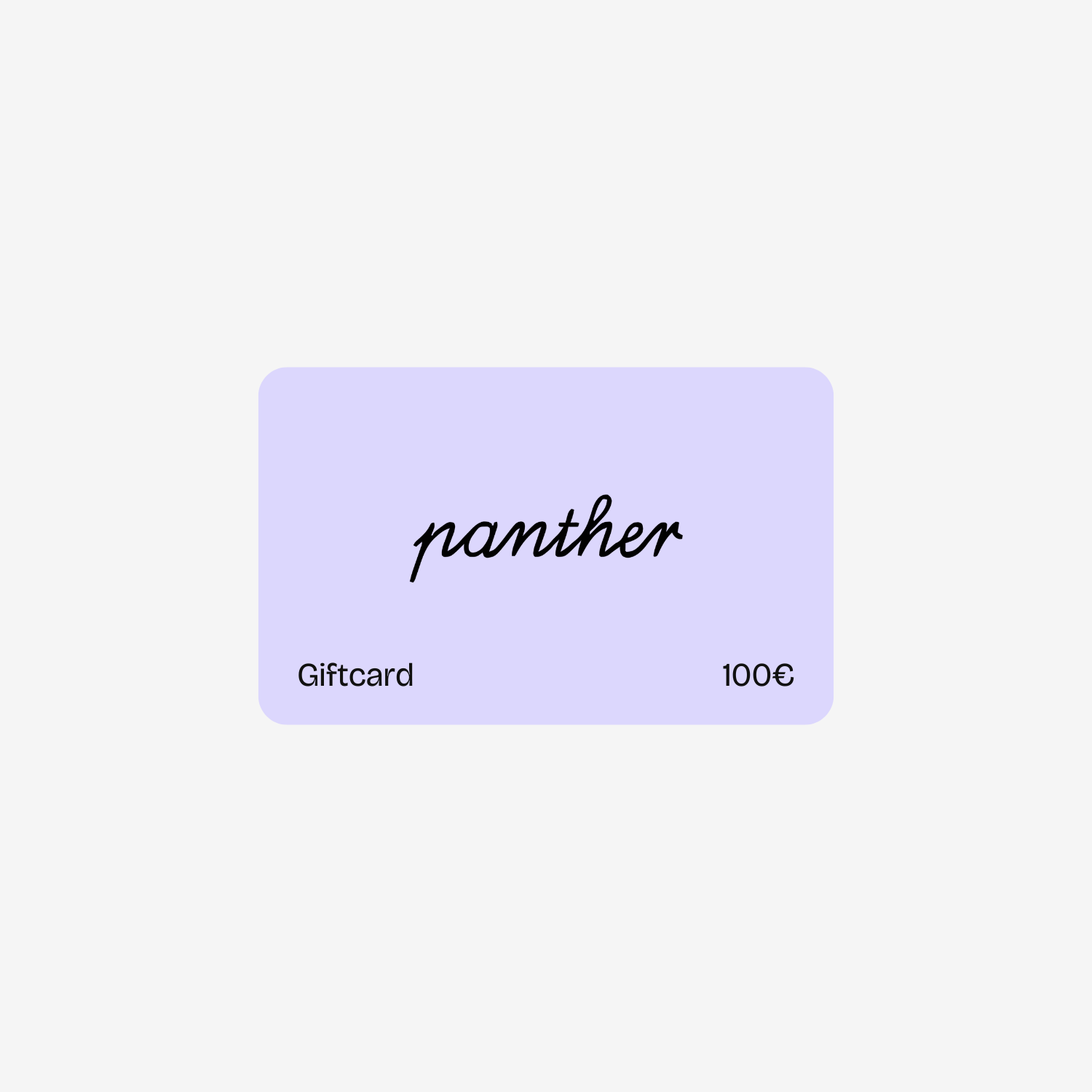 Panther Posters Gift Card