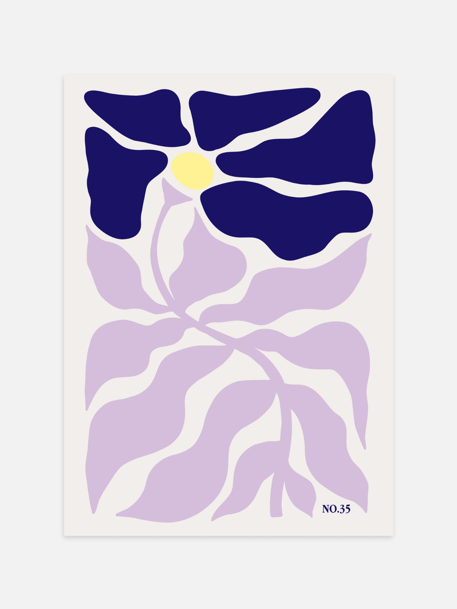 Abstract Flower Poster