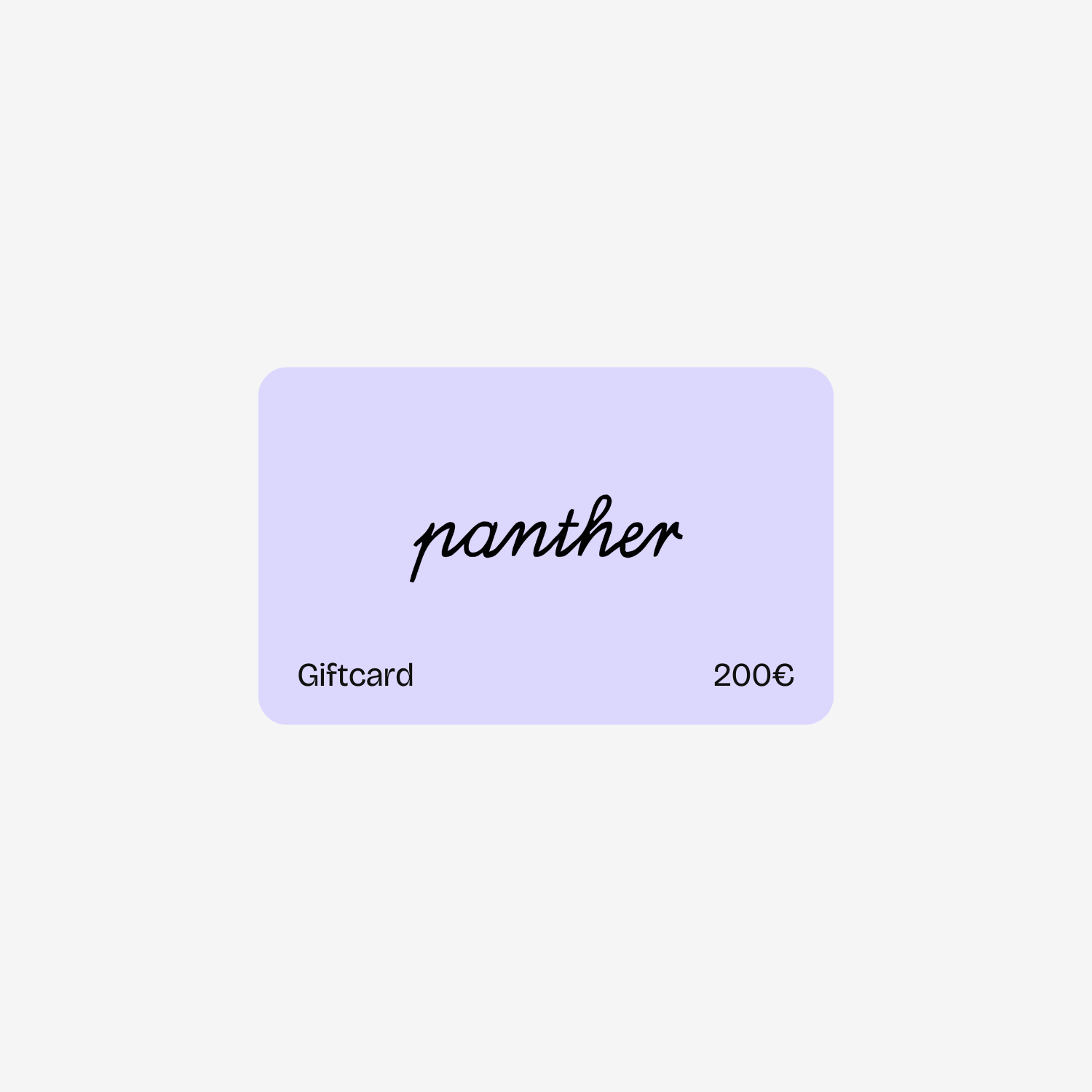Panther Posters Gift Card
