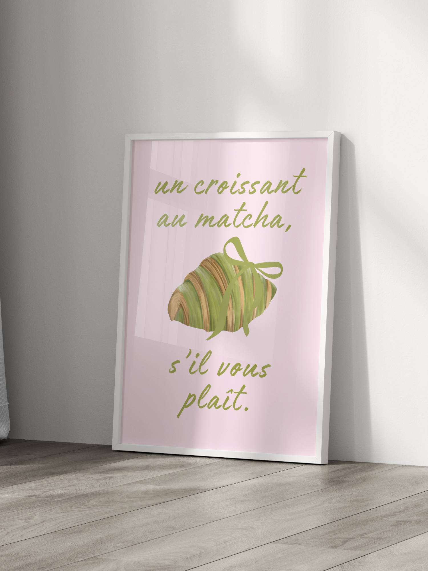 Un Croissant Au Matcha Poster