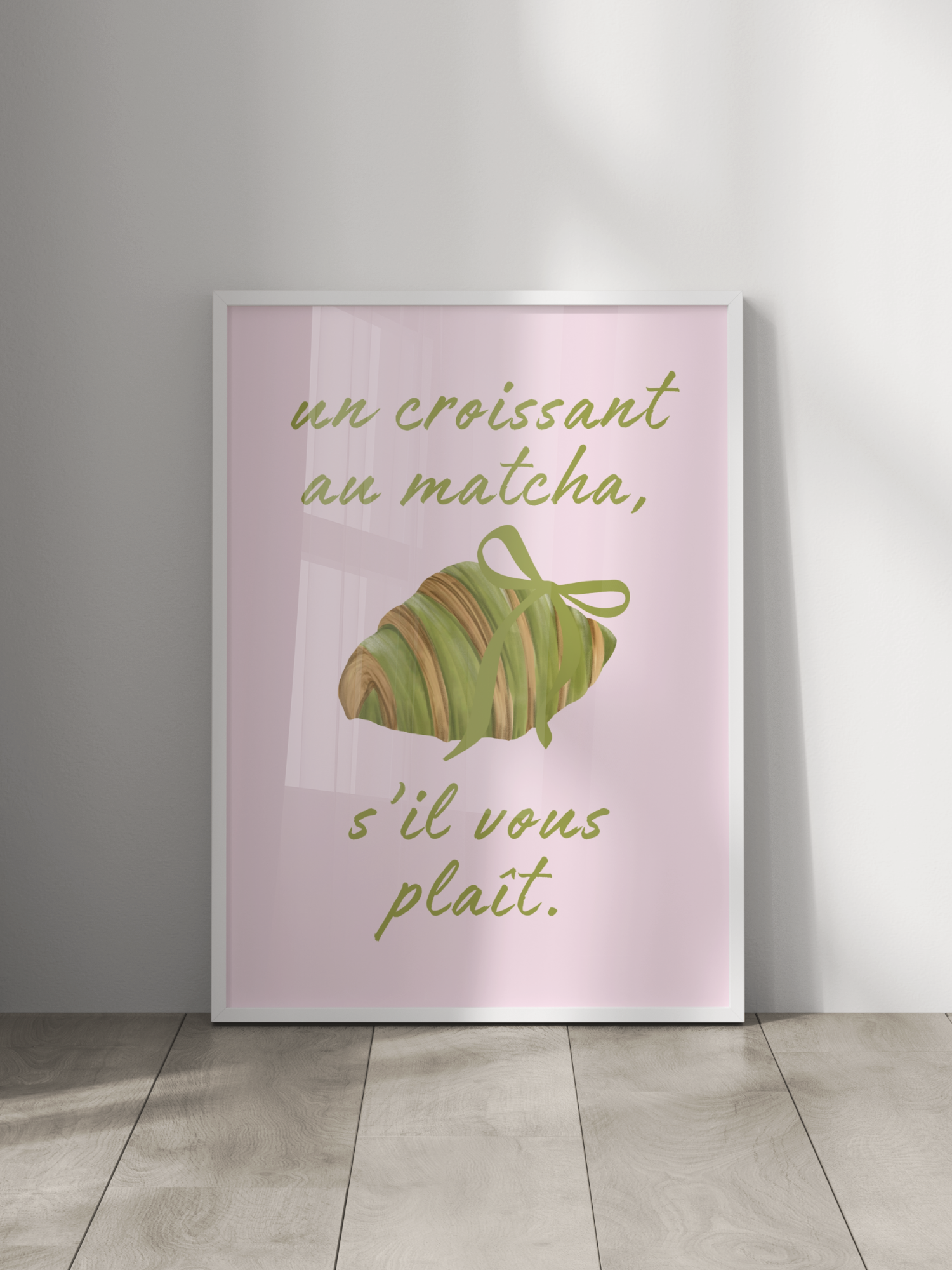 Un Croissant Au Matcha Poster