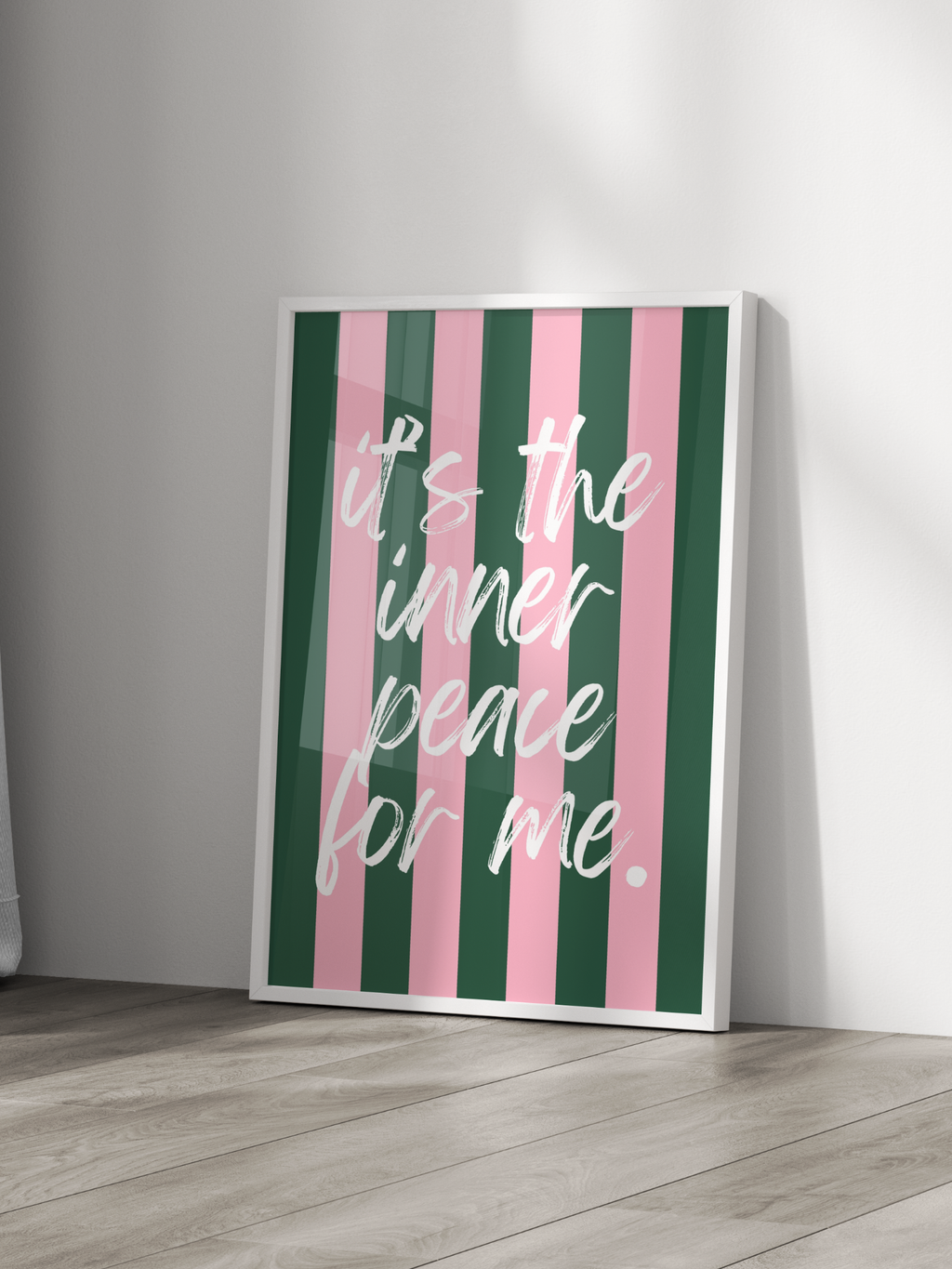 It's The Inner Peace For Me Poster