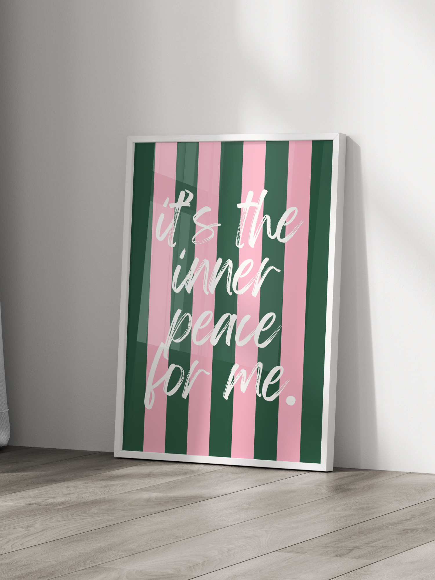 It's The Inner Peace For Me Poster