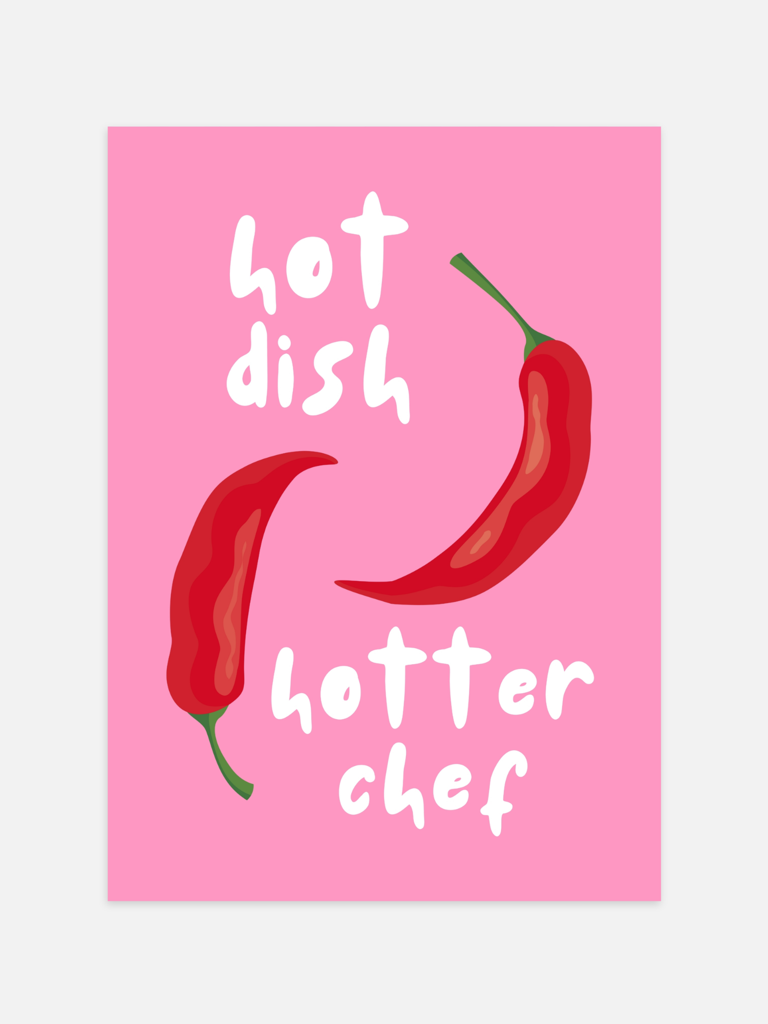 Hot Dish Hotter Chef Poster